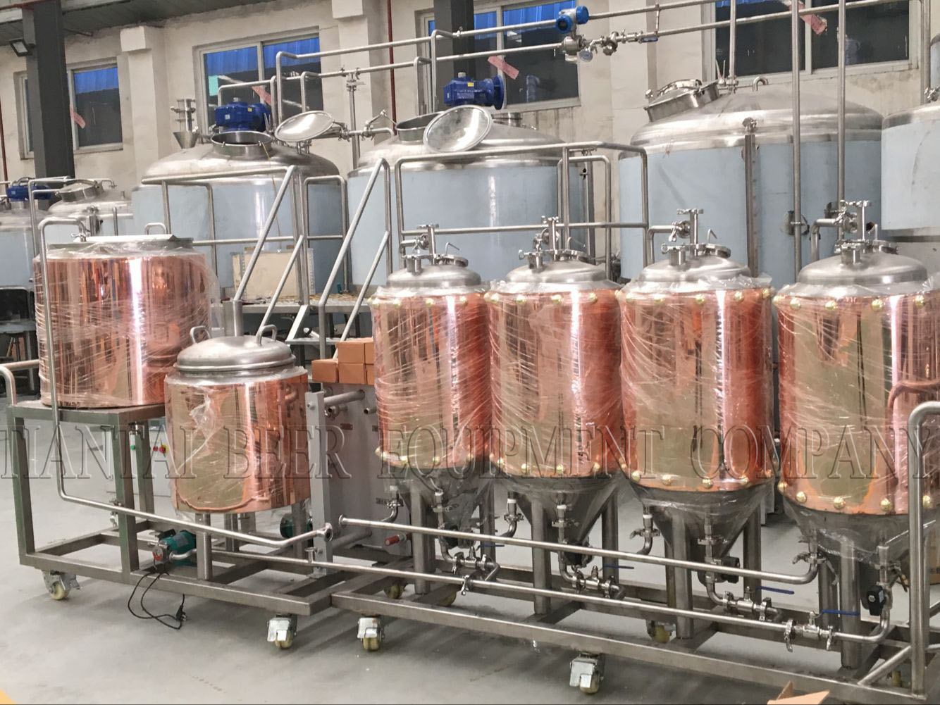 100L copper brewhouse