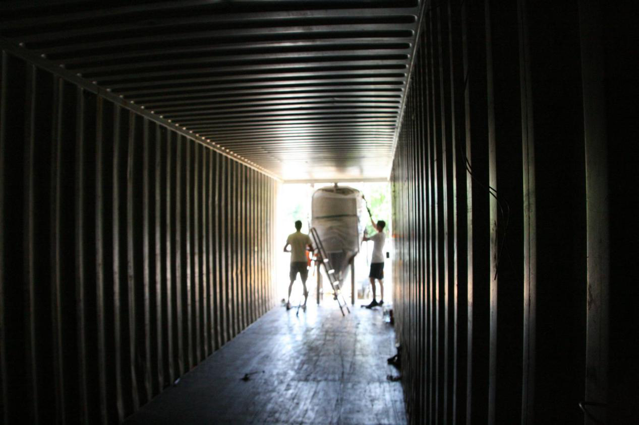 brewery equipment loading