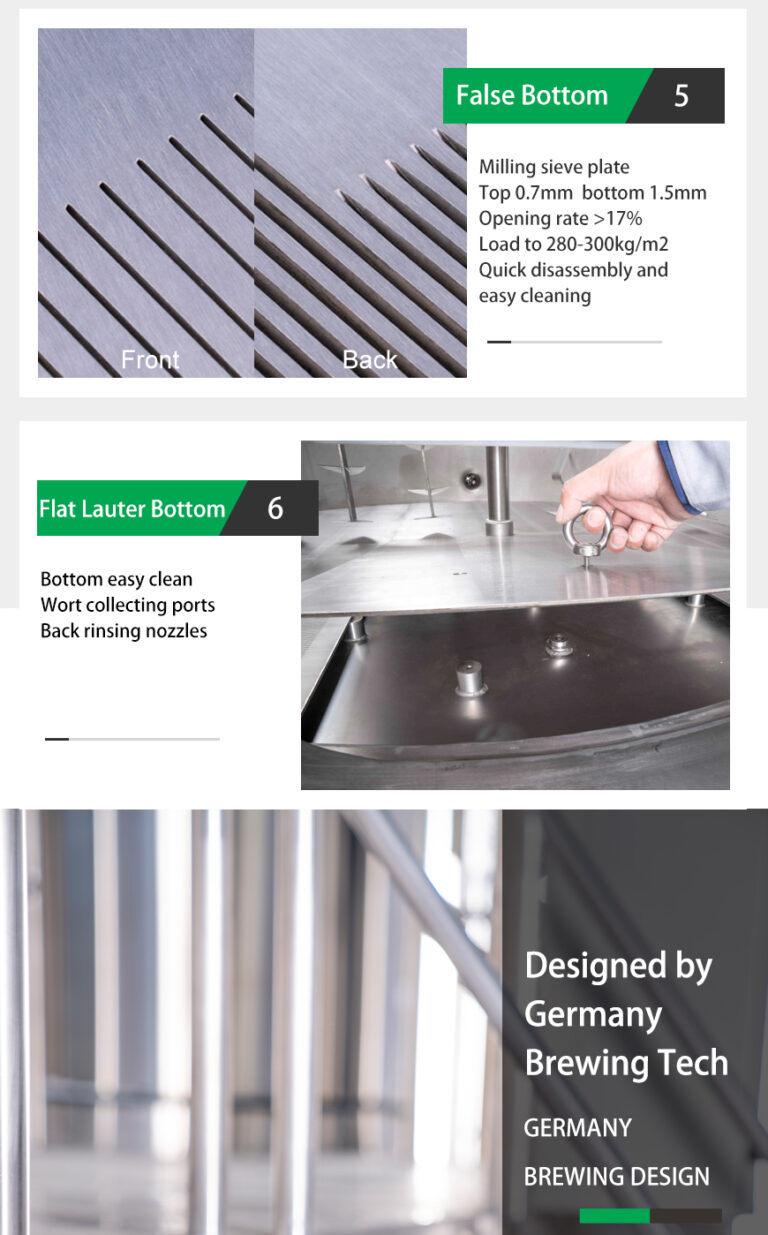 6-1000L 2 vessel brewhouse